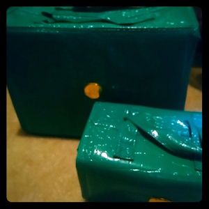 Teal Joy Mangano Makeup Organizers